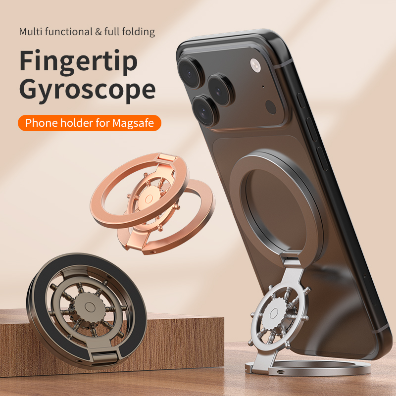 Desk Accessories - حامل هاتف مغناطيسي على شكل حلقة،