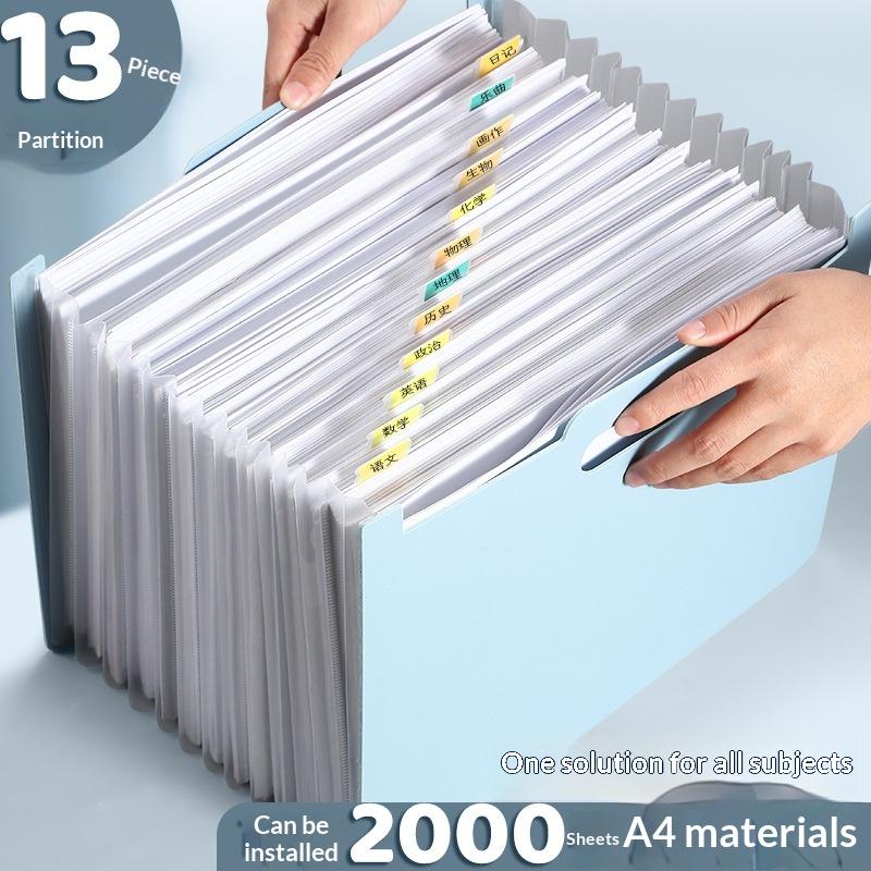 مجلد ملفات قابل للتوسيع بتصميم - مراجعة Expandable Accordion File Folder 13 Pockets وسعره
